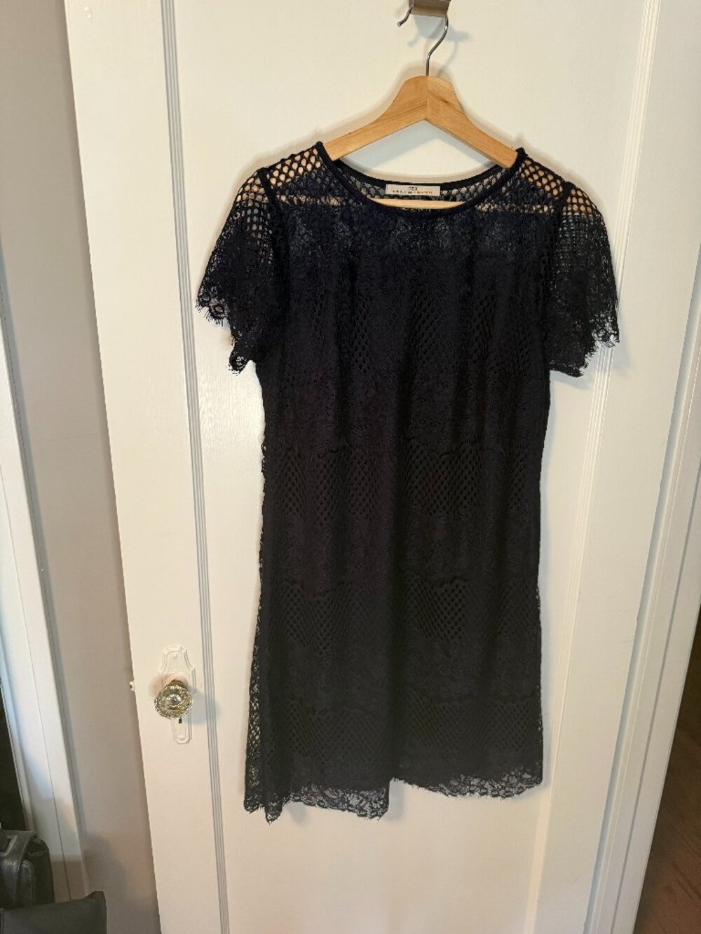 Navy Dex Lace Tshirt Dress
